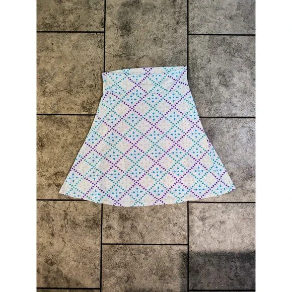 LuLaRoe Maxi Skirt Women's Size 2XL Long Unlined Pull On White Geometric - Picture 11 of 11